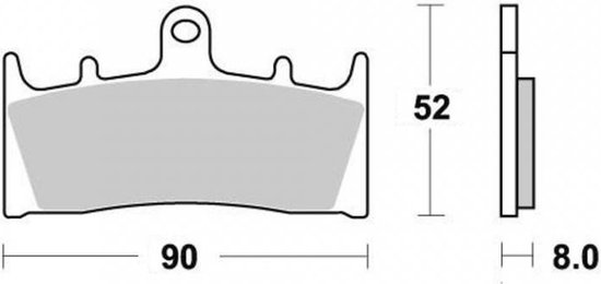 Plaquette frein Ferodo pour moto Kawasaki 600 ZX-6 R Ninja 1998 à 2001 AV Neuf