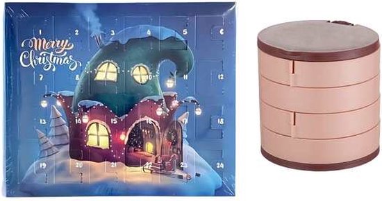 Bodybite - Adventskalender Sieraden + Sieradendoos - Adventskalender - Sieradenhouder - Kerst sieraden - Armbandjes - 22 bedels en 2 armbanden - ADVENTBRACE + LUKSORA