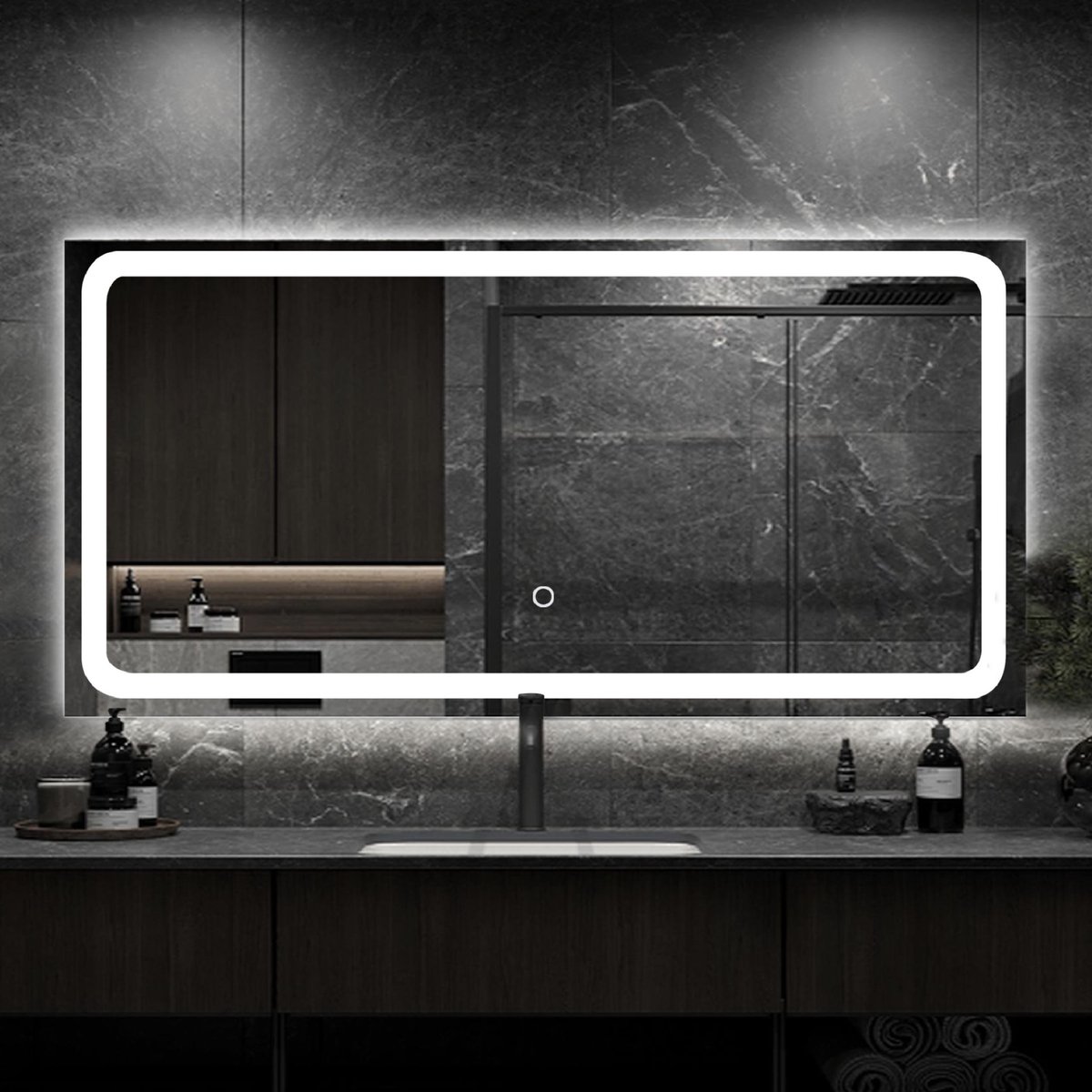 Lumoire® Spiegel Met Verlichting - 120 x 60 CM - Badkamerspiegel - Badkamer Spiegel