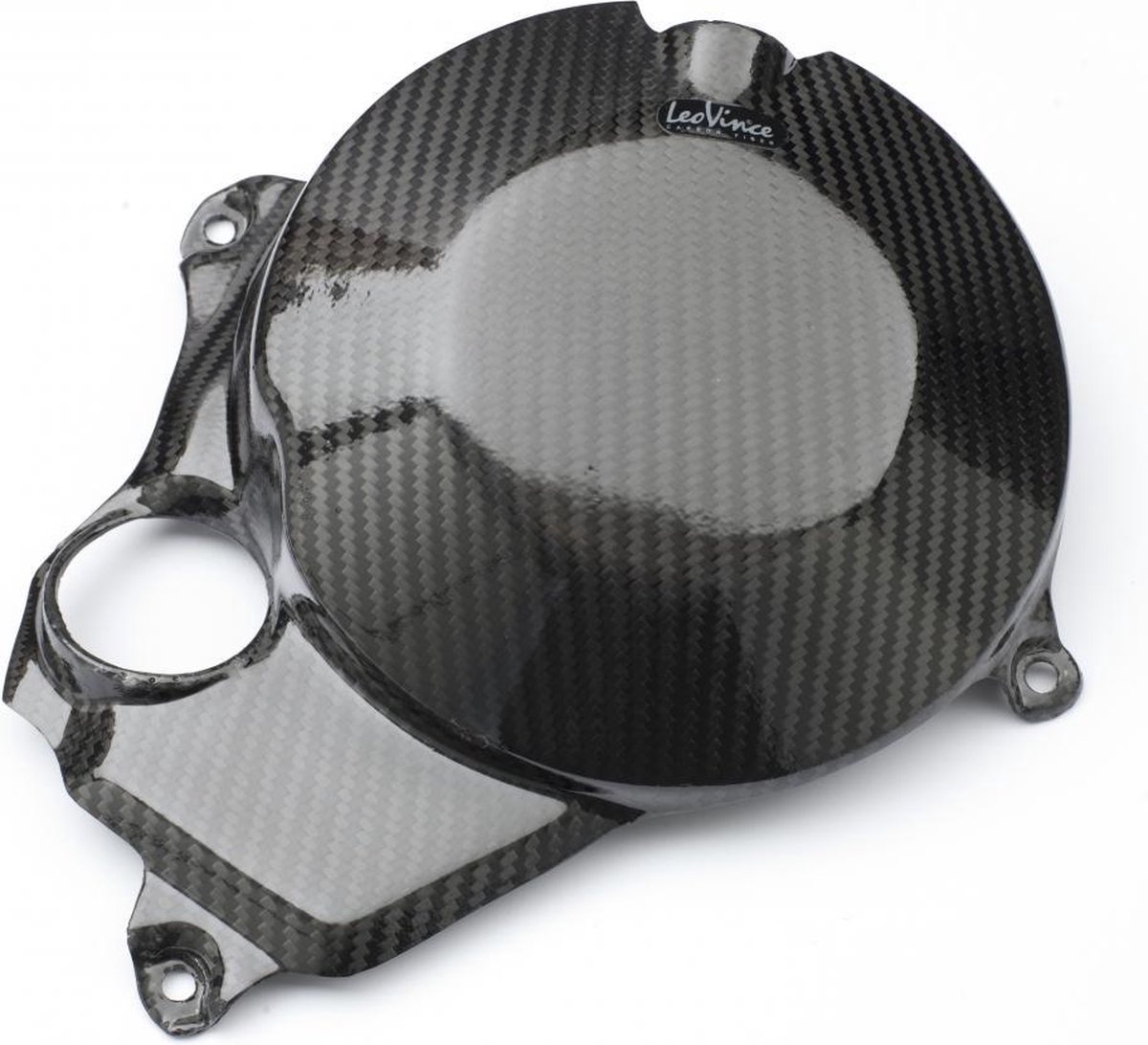 Cache carter embrayage carbone Leovince pour moto Kawasaki 1000 Zx-10 R Ninja 2011-12
