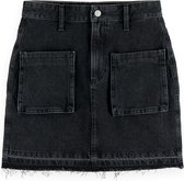 Scotch & Soda WASHED BLACK DENIM MINI SKIRT WITH CARGO POCKETS Dames Rok - Maat M