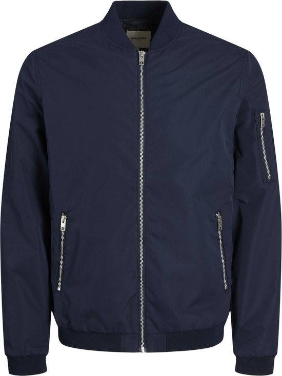 Jack & Jones - Heren Jas zomer Mash Bomber - Blauw - Maat L