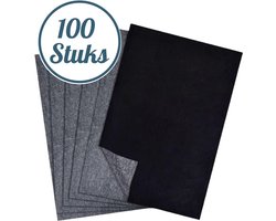 Knaak Carbonpapier Zwart - Overtrekpapier - Voor Hobby en Tekenen - 100 vellen - A4 Formaat