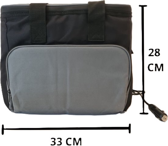 THINGS-TO-BUY Geïsoleerde elektrische koeltas - 12 Volt - Opvouwbaar - Picknicktas - Lunchtas - Boodschappen - voor in de auto en op de camping - 15 liter - Cadeau - Kado - Sinterklaas - Kerst van THINGS-TO-BUY — afbeelding 5