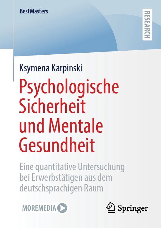 Psychology (German Language) - Psychologische Sicherheit und ... - cover