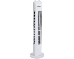 Staande ventilator wit 78 cm 45W 3 snelheden draaibaar huishoudventilator Oceanic
