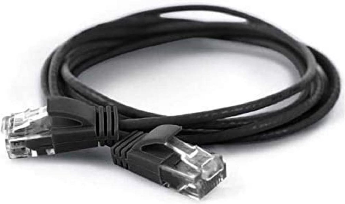 CAT6a UTP kabel 15 meter Zwart