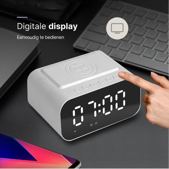Denver Wekker met Draadloze Oplader - White Noise Machine - Digitale
