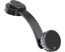 FTQ-125 Magnetische Telefoonhouder Auto – 15W - QI2 Draadloos Opladen met Halfgeleiderkoeling – Veilig & Snel Opladen voor Dashboard - Inclusief FuturiQ Type-C oplaadkabel