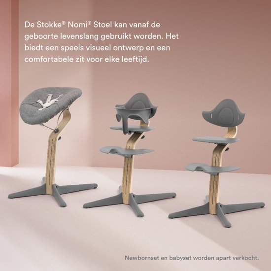 Stokke® Nomi® Kinderstoel - Beech Natural - Black van Stokke — afbeelding 4