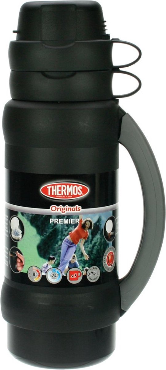 Thermos Premier Isoleerfles 0.75 L Zwart