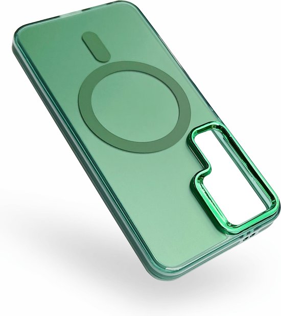 Casemania Coque pour Samsung Galaxy S24 Plus - Vert - Fusion Armor Case - Convient pour MagSafe