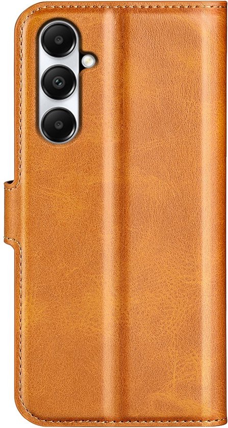 Coverup Deluxe Book Case - Convient pour Samsung Galaxy A05s Case - Marron