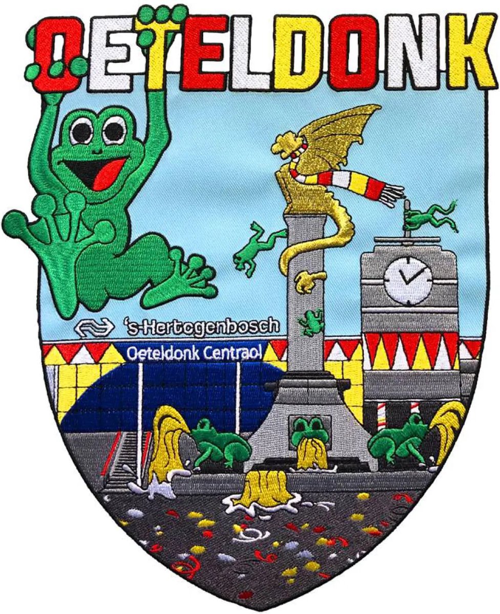 Fjesta© Oeteldonk Embleem - Rugembleem Oeteldonk Centraol - Carnaval Den Bosch