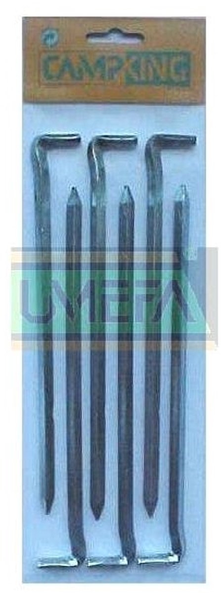 Campking Grondpen Vierkant - 20 cm x 6 mm - 6 stuks van Campking — afbeelding 2