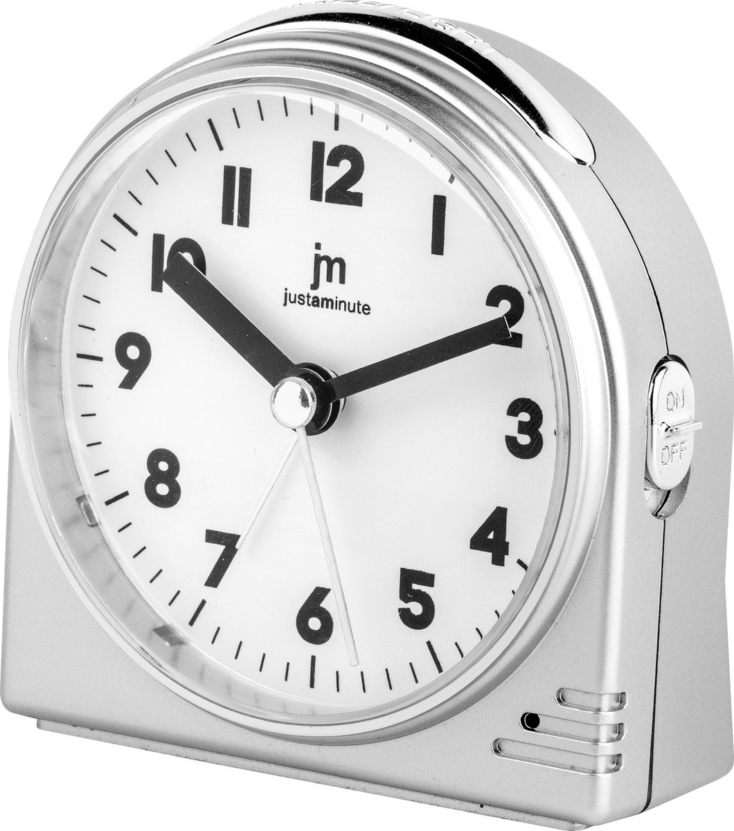 Just a Minute | Wekker | Zilver | Stil uurwek