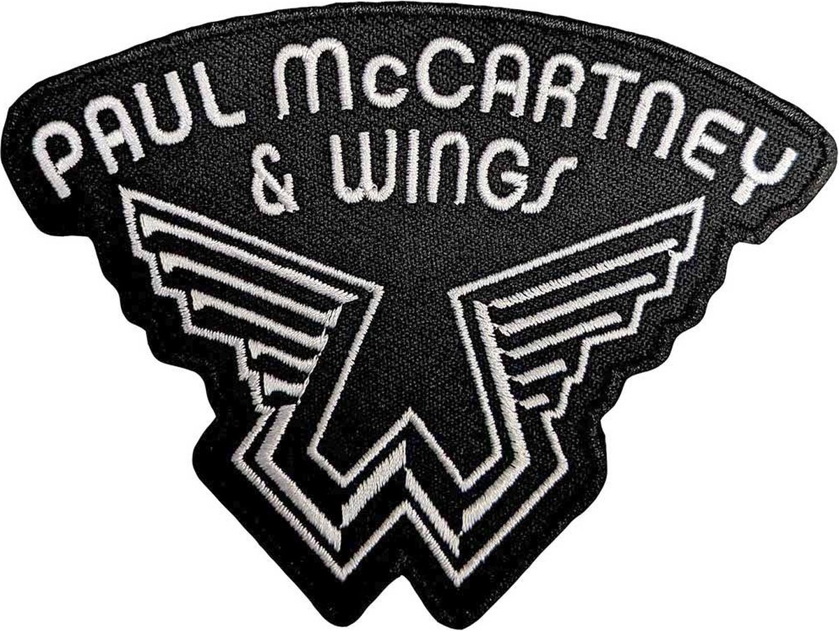 Paul McCartney - Wings Logo Patch - Zwart