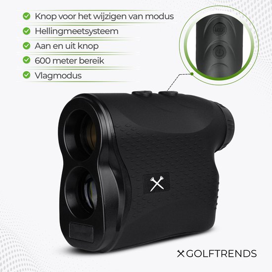 Golftrends Afstandsmeter Golf - Laser Rangefinder Golfpro - 600M - Golftrainingsmateriaal - Golf Accessoires van Golftrends — afbeelding 3