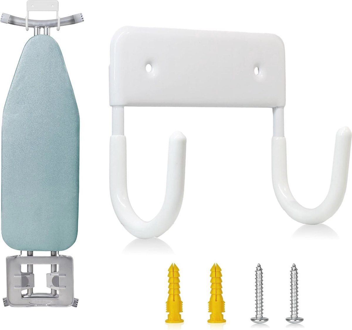 Goedkoopste Wandmontage Strijkplankhouder - Ruimtebesparende Organizer voor Wasruimtes