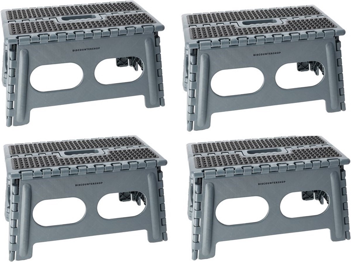 Inklapbare Keukenkrukjes - Set van 4 - Compact Krukje - Veelzijdig en Ideaal voor Kleine Ruimtes en Dagelijks Gebruik