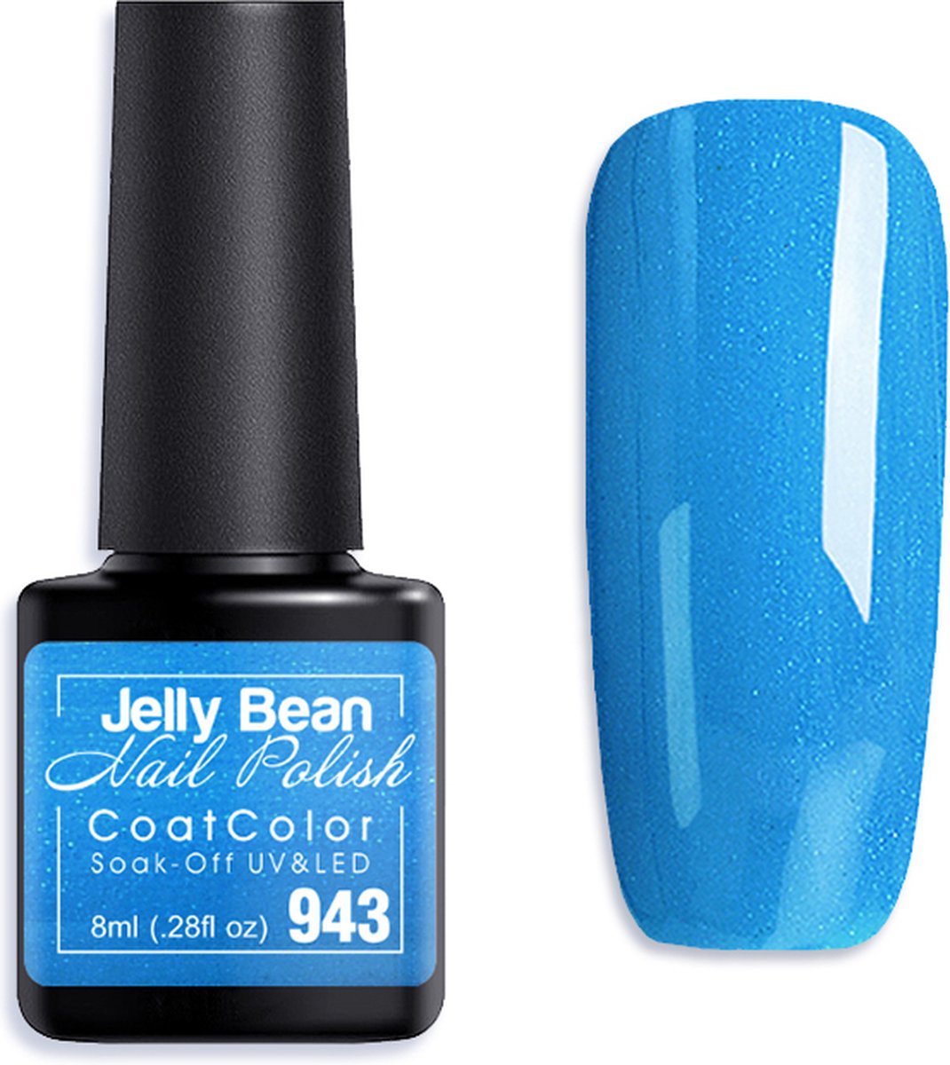 Goedkoopste Jelly Bean Nail Polish Gel Nagellak New - Gellak - Arctic Shimmer - Glitter - UV Nagellak 8ml