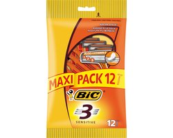 Rasoir BIC 3 lames - Housse x 12 Maxipack
