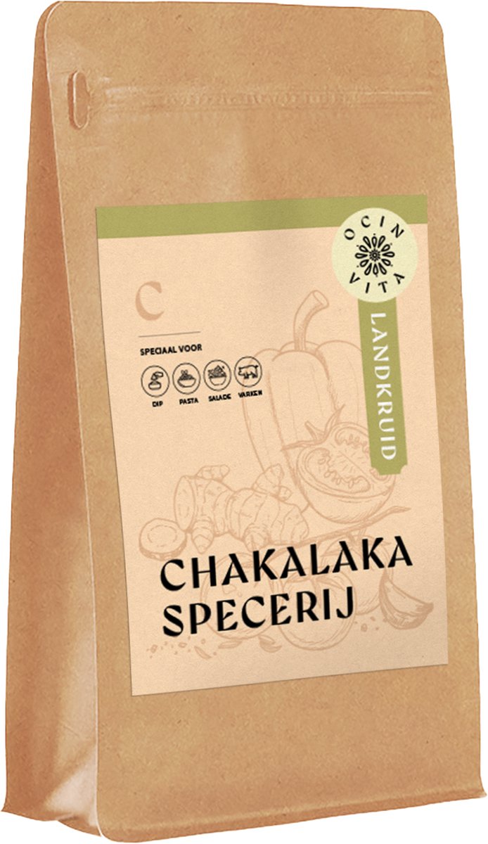 Goedkoopste Chakalaka Specerij - 100g – Zuid-Afrikaanse Smaakexplosie – Kruidige Mix van Tomaat, Chili en Groenten – Zonder Kunstmatige Toevoegingen – Ocin Vita