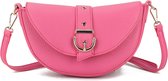 Sac bandoulière en simili cuir Giuliano Giacinta - Fuchsia - Femme