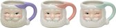 Mug de Noël avec un Père Noël clignotant en pastel – Pour un joyeux Noël !