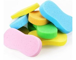 10 stuks - Autowasspons - schoonmaak spons - kleur - grote - 22*11*4.5 - voor auto, fiets, vaat, badkamer, keuken, huishoudelijke reiniging