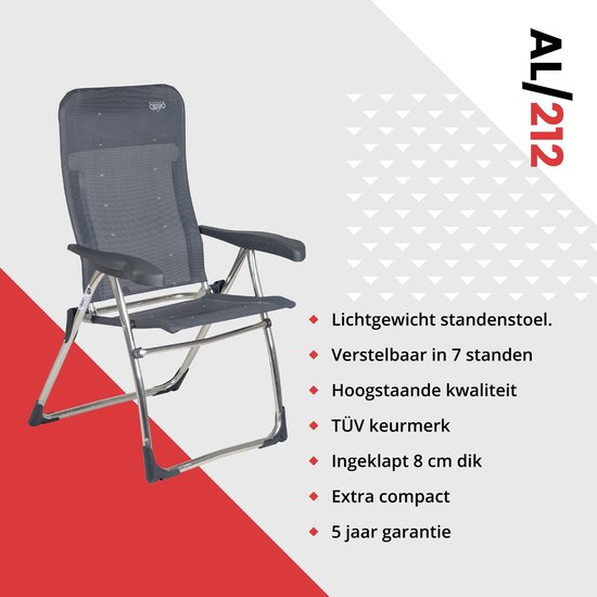 Crespo - Standenstoel - AL/212 - Donker grijs van Crespo — afbeelding 2