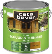 Cetabever - Tuinbeits Schuur & Tuinhuis Transparant - Licht eiken - 2,5 L