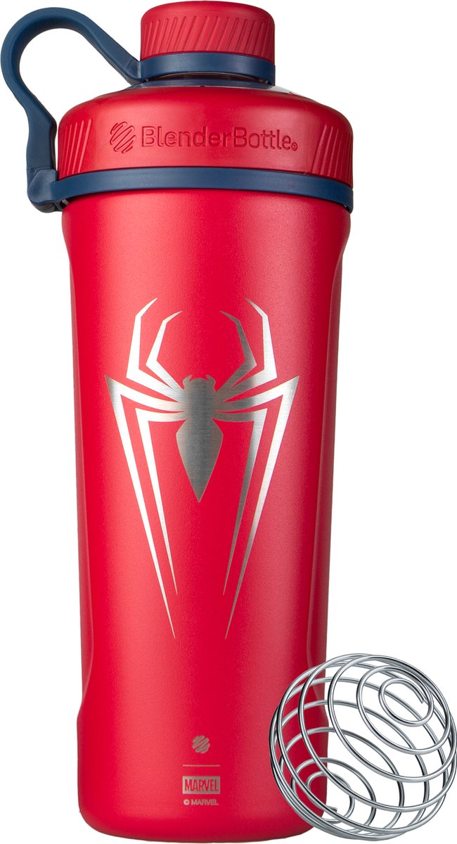 Goedkoopste BlenderBottle® | Radian Insulated | 770 ml | Spiderman MARVEL | Shakebeker | Shaken zonder klonten en zonder te lekken! | BPA-en-Phthalate-vrij | De beste kwaliteit voor jaren plezier | Extra lang koud | Drink fles | Water fles | Shaker | Bidon