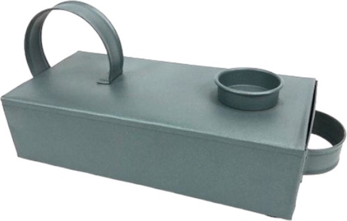 Kandelaars - match candle holder | t.light | blue/grey | 24x10x10cm | 40mm - blauw - 24x10x10