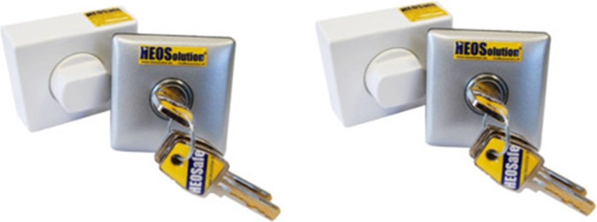 HEOSafe Buitenslot 2 Grijs Heosafe 1958 G