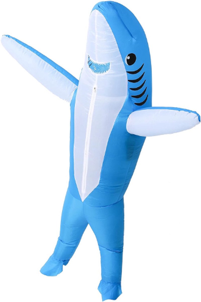 Opblaasbaar Kostuum Haaien Ongewoon Object Squalus Paniculata - Opblaasbaar Dinosauruskostuum Volwassen Maat Jaws Jumpsuit Voor Halloween Cosplay
