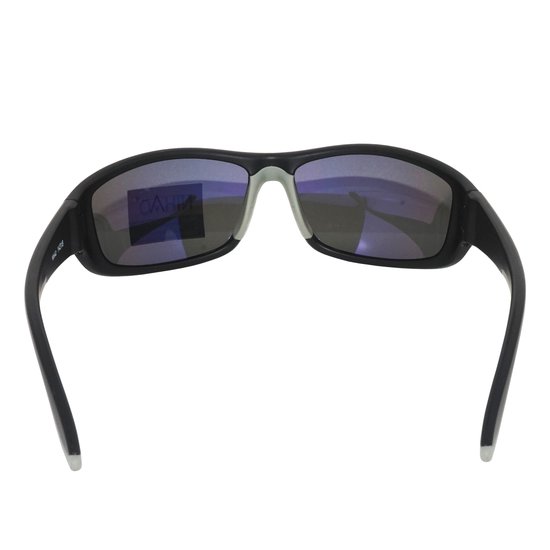 WK Nihao TR-90 Extra Light+Flexible Zonnebril- TAC polarized UV400 lens met anti reflectie laag-100% verwering van UVA,UVB,UVC - TR-90 Strong +light+Flexible Frame - Matzwart montuur met Zilver REVO coating Sportzonnebril van WK Nihao — afbeelding 2