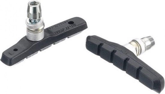 PLATTBK Fiets Remblokken 2 Pairs met Installatie Tool Geen Geluid Lange 70mm Rubber Duurzaam V-Brake Pads voor Mountain Fiets