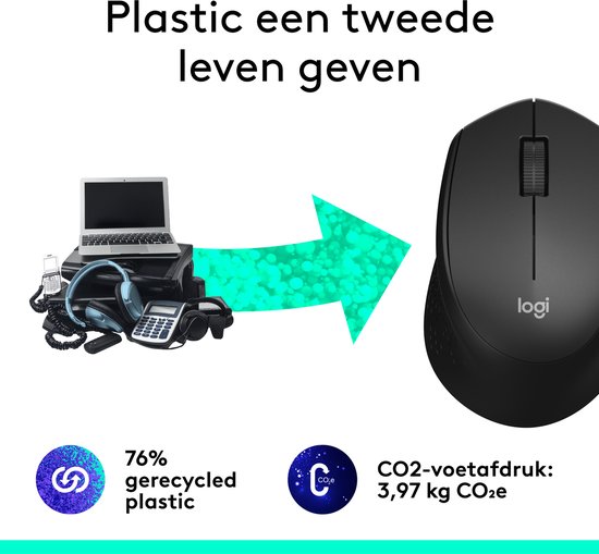 Logitech M330 Silent Plus - Draadloze Muis - Zwart