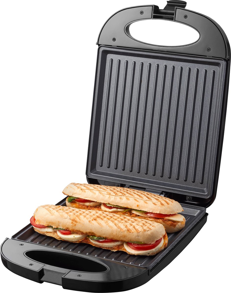 Tomado TGS4000B - XXL Tosti apparaat - 4 tosti's - Panini grill - PFAS vrij - Grill apparaat - 1200W - Tosti ijzer - Zwart thumbnail 3