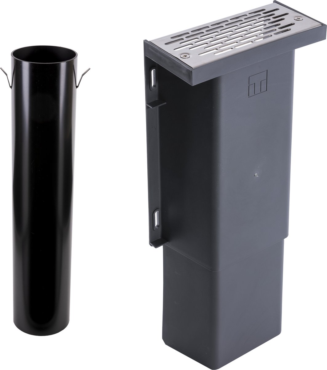 Ventilatiebak koekoekT174-A rvs rooster+buis