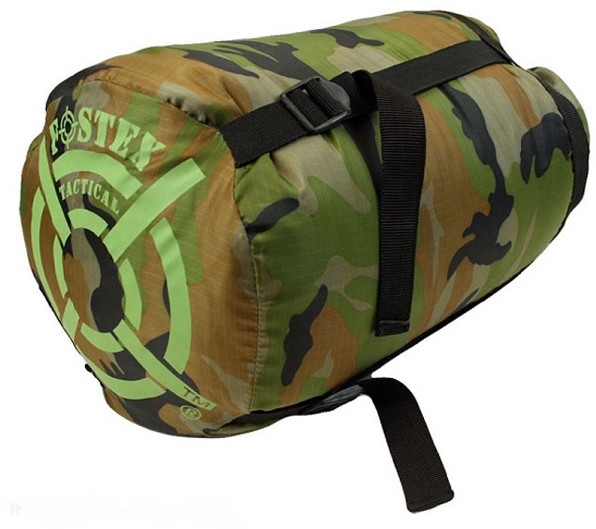 Bol.com Fostex - slaapzak - Sniper mummy woodland camouflage aanbieding