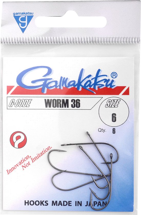 Gamakatsu Worm 36 - Maat 2 van Merkloos — afbeelding 2