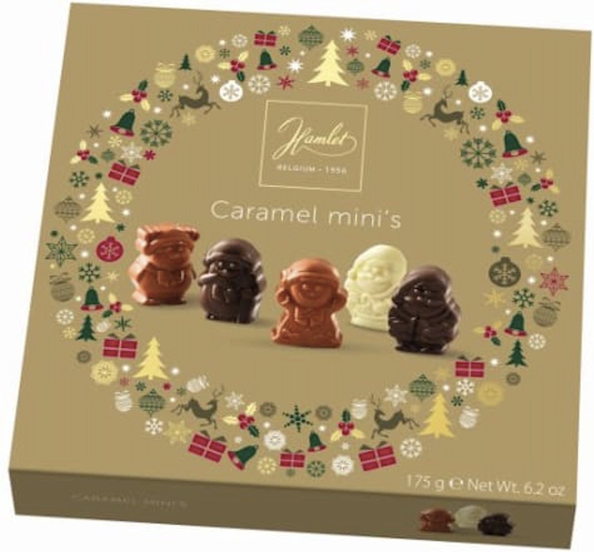 Hamlet Caramel Mini's Chocolade Bonbons Kerstcadeau