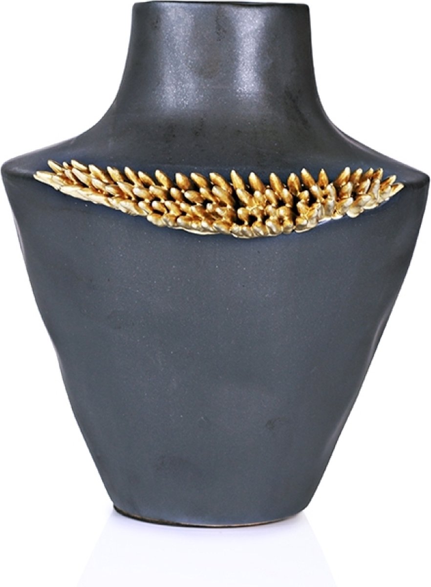 OHNO - Woonaccessoires - La Plata Vaas - Zwart
