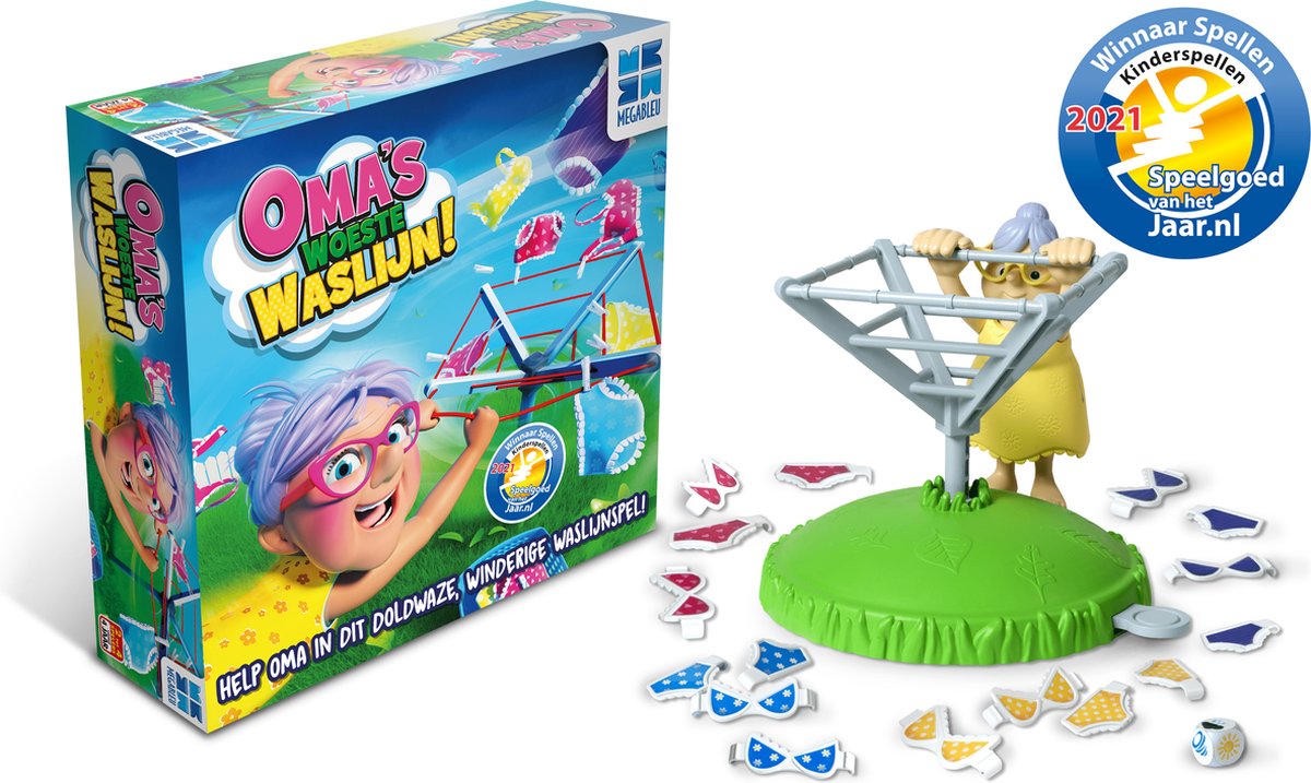 Spel Oma's Woeste Waslijn
