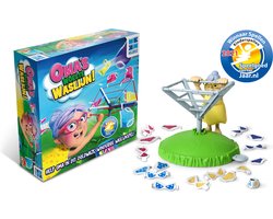 foto van Oma's Woeste Waslijn - Actiespel - Spelletjes voor Kinderen - Met Draaiende Waslijn