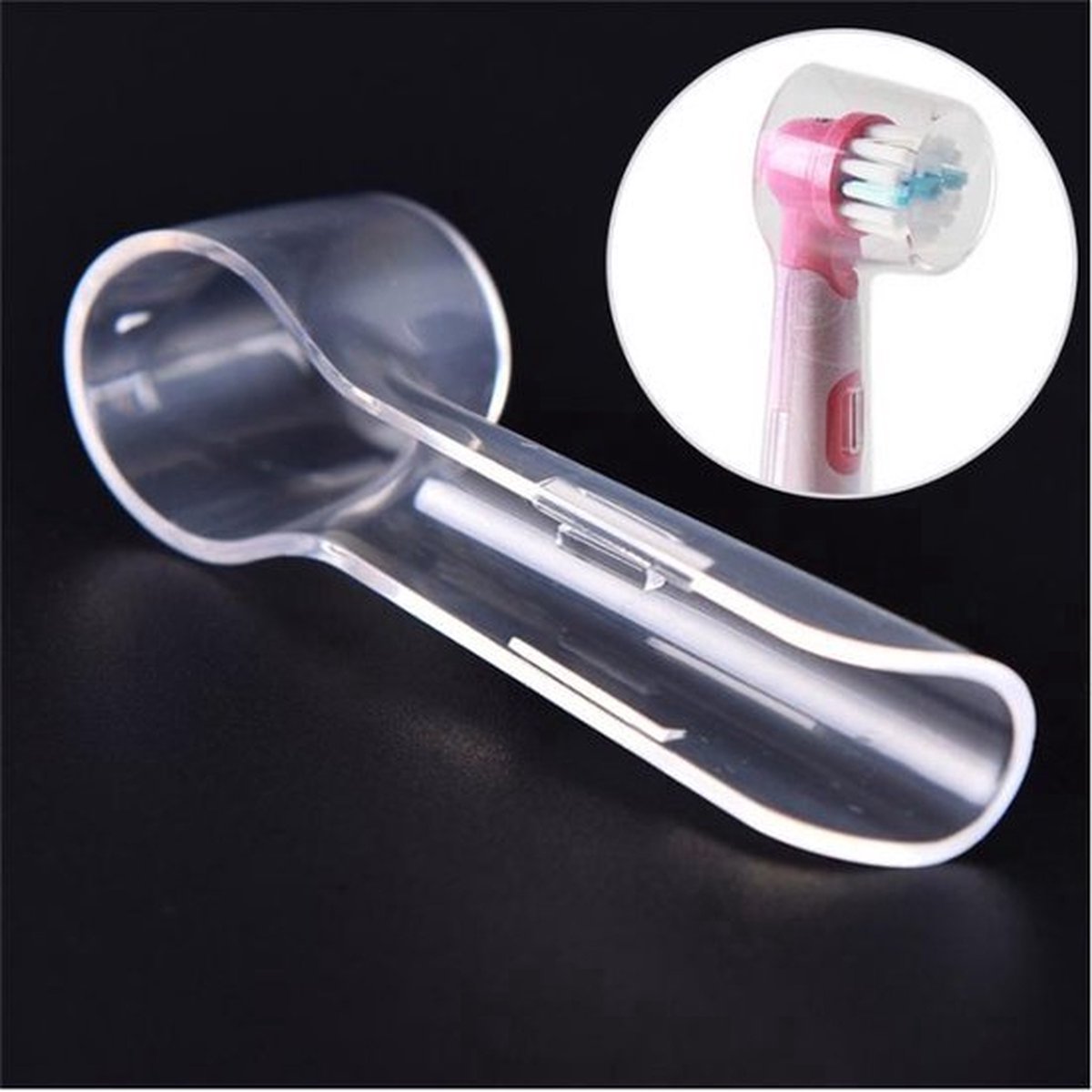 Finnacle - Bescherm je tandenborstel met Finnacle - 8 stuks - Transparant - Geschikt Voor Oral B - Kapje voor elektrische tandenborstel - Kunststof