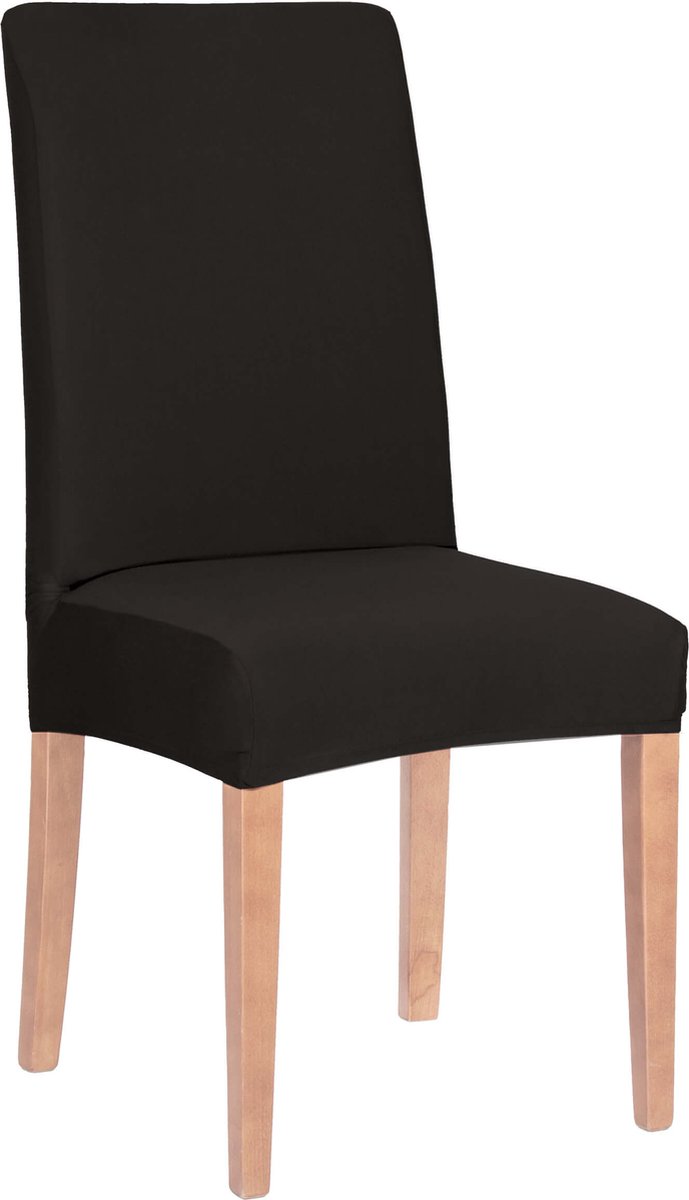 Springos Stoelhoes - Voor Eetkamerstoelen - Met Stretch - Zwart