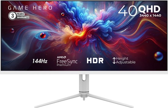 GAME HERO® UltraWide QHD IPS 144Hz Gaming Monitor